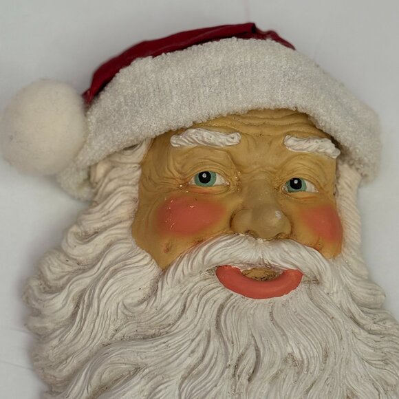 Vintage Silver Deer Santa's Celebration Signed Artist Tom Rubel 91 Chalk Santa - Picture 2 of 10